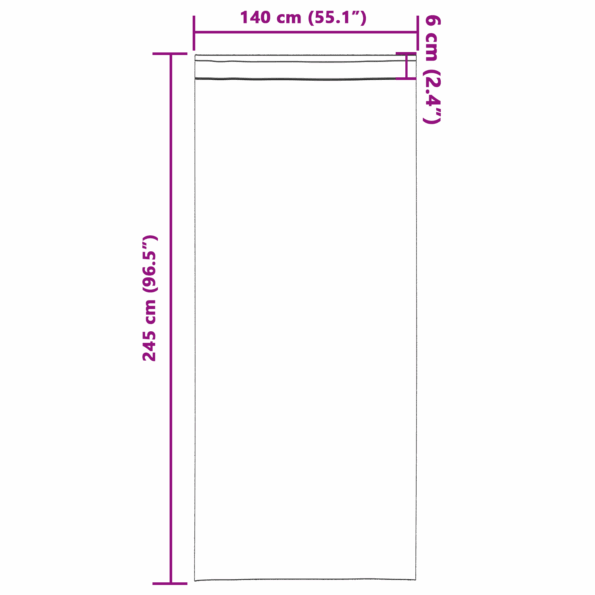 vidaXL Záclony 2 ks s očkami Káva 245x140 cm – Obrázok 7