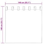 vidaXL Velvet závesy 2 ks s očkami sivé 140x140 cm – Obrázok 6