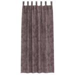 vidaXL sametové závesy 2 ks s očkami hnedé 245x140 cm – Obrázok 3