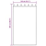 vidaXL Zamatové závesy 2 ks s okami šampanské 245x140 cm – Obrázok 6