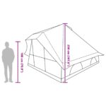 vidaXL Rodinný stan Tipi Modrý 8-osobový Nepremokavý – Obrázok 13