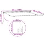 vidaXL Polokazetový rám markízy Retrakčný Manuálne ovládaný Kov – Obrázok 10