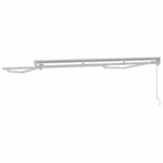 vidaXL Polokazetový rám markízy Retrakčný Manuálne ovládaný Kov – Obrázok 6