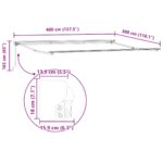 vidaXL Rám markízy Semi-Cassette Retractable Manual Metal – Obrázok 10