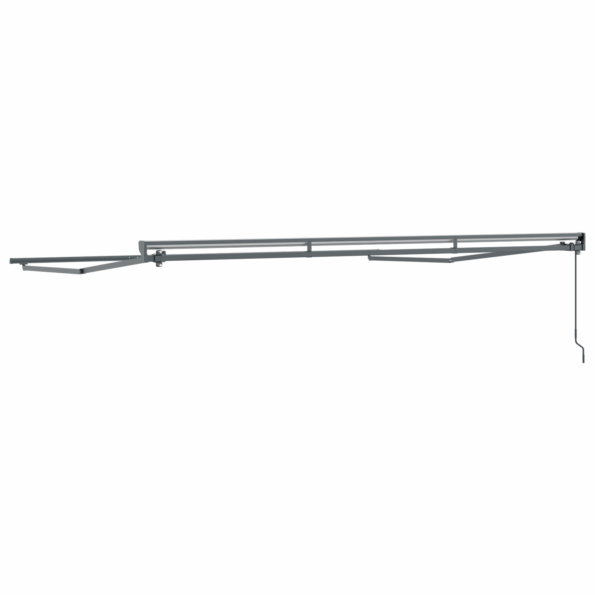 vidaXL Rám markízy Semi-Cassette Retractable Manual Metal – Obrázok 6