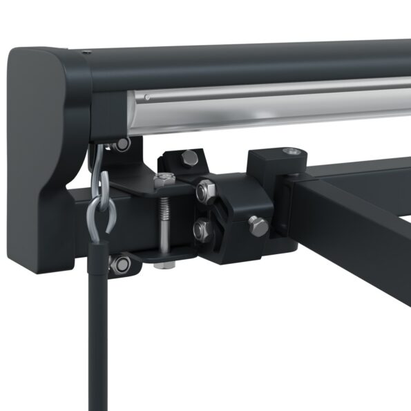 vidaXL Rám markízy Semi-Cassette Retractable Manual Metal – Obrázok 8