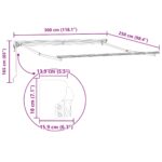 vidaXL Elektrický polokazetový rám markízy, stiahnuteľný kovový – Obrázok 10