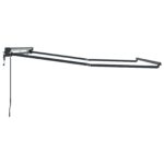 vidaXL Elektrický polokazetový rám markízy, stiahnuteľný kovový – Obrázok 5