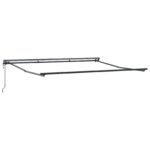 vidaXL elektrický polokazetový rám markízy so zatiahnuťeľným kovovým systémom – Obrázok 2