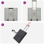 vidaXL Kolesová základňa slnečníka s rukoväťou čierna žula 29 kg štvorcová – Obrázok 10