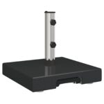 vidaXL Kolesová základňa slnečníka s rukoväťou čierna žula 29 kg štvorcová – Obrázok 5