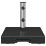 vidaXL Kolesová základňa slnečníka s rukoväťou čierna žula 29 kg štvorcová – Obrázok 6