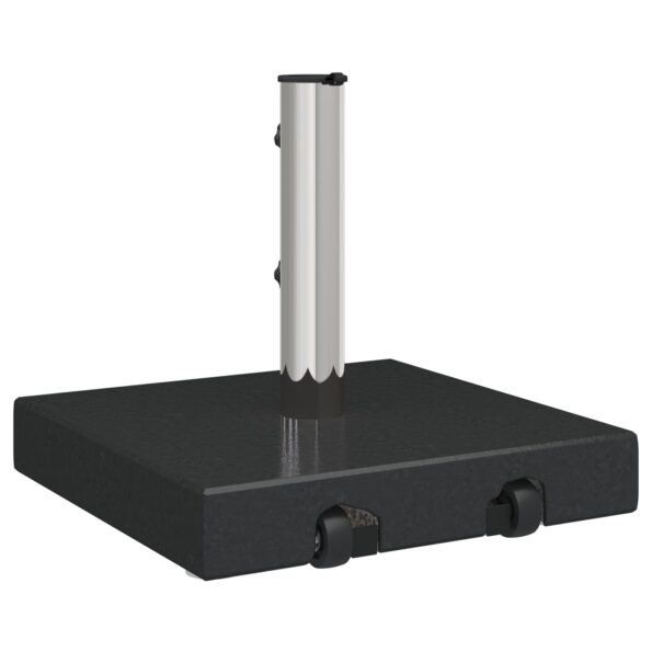 vidaXL Kolesová základňa slnečníka s rukoväťou čierna žula 29 kg štvorcová – Obrázok 8