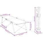 vidaXL Skládacie lehátka s taškami 2 ks Červená 600D Oxfordská tkanina – Obrázok 10