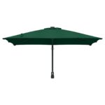 vidaXL Záhradný slnečník Zelený Polyester 300 cm x 300 cm Skladací – Obrázok 4