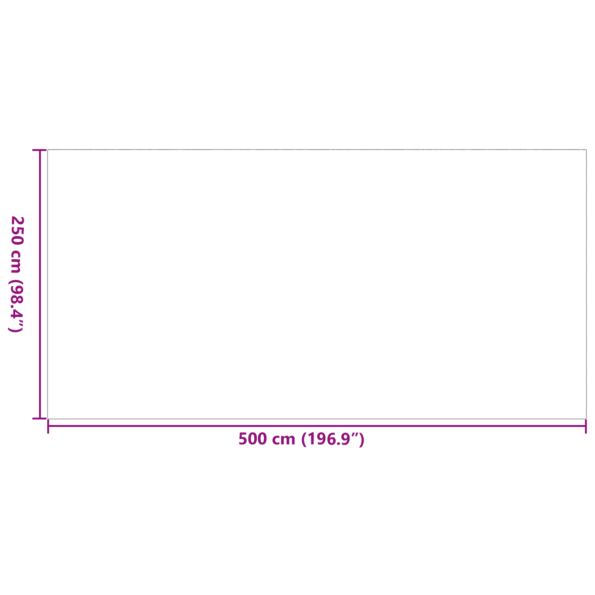 vidaXL exteriérový koberec 'ARAKIL' Čierny a sivý 250x500 cm PP – Obrázok 6