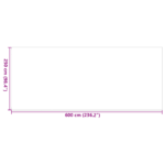 vidaXL Vonkajší koberec "ARAKIL" čierno-sivý 250x600 cm PP – Obrázok 6