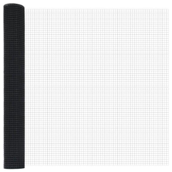 vidaXL Zvarené pletivo Sivé 1.4x25 m Oceľ – Obrázok 4