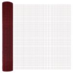 vidaXL Zváraný Drôtový Plot Červený 1.5x10 m Oceľ – Obrázok 4