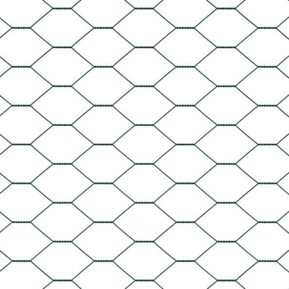 vidaXL Hexagonálne oplotenie Zelené 1.2x100 m Oceľ – Obrázok 6