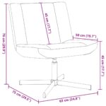 vidaXL Otočná stolička Víno červené 63 x 75 x 76 cm látka – Obrázok 10