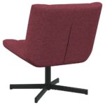 vidaXL Otočná stolička Víno červené 63 x 75 x 76 cm látka – Obrázok 6