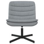 vidaXL Otočná stolička Svetlosivá 63 x 75 x 76 cm látka – Obrázok 4