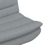 vidaXL Otočná stolička Svetlosivá 63 x 75 x 76 cm látka – Obrázok 7