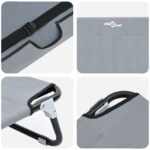 vidaXL Psí pelech Skladací Svetlosivý – Obrázok 7