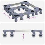vidaXL Stojan na práčku Nastaviteľný 400 kg – Obrázok 8