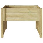 vidaXL Garáž pre robotickú kosačku s kvetinovou schránkou z impregnovaného dreva borovice – Obrázok 5