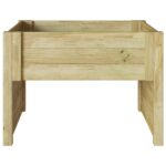 vidaXL Garáž pre robotickú kosačku s kvetinovou schránkou z impregnovaného dreva borovice – Obrázok 6