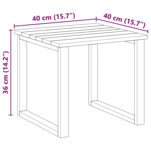 vidaXL 3-dielna súprava stolov na ležanie z masívneho dreva akácie – Obrázok 10