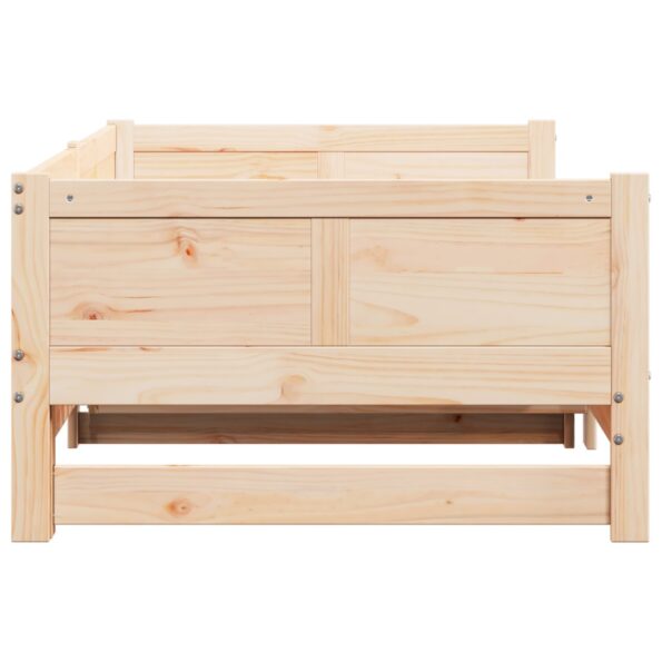 vidaXL vysúvacia denná posteľ 90x200 cm Masívne drevo Borovica – Obrázok 8
