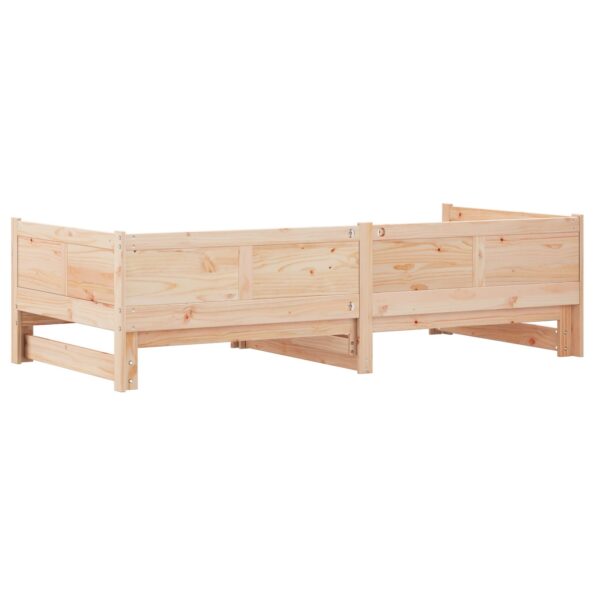 vidaXL vysúvacia denná posteľ 90x200 cm Masívne drevo Borovica – Obrázok 9