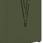 vidaXL Stojan na dáždniky Olivový Kovový Stredný Dekoratívne detaily – Obrázok 6