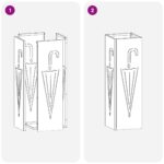 vidaXL Stojan na dáždniky Olivový Kovový Stredný Dekoratívne detaily – Obrázok 7