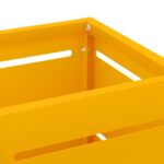 vidaXL Stojan na dáždniky Horčicová farba Kov Štandardná – Obrázok 5