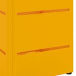 vidaXL Stojan na dáždniky Horčicová farba Kov Štandardná – Obrázok 6