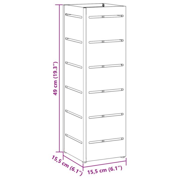 vidaXL Stojan na dáždniky Horčicová farba Kov Štandardná – Obrázok 8