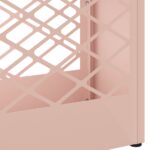 vidaXL Stojan na dáždniky Ružový Kov Stredný Dekoratívne vložky – Obrázok 6