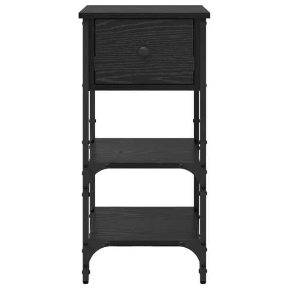 vidaXL nočný stolík čierny dub 34x36x70 cm kompozitné drevo – Obrázok 6