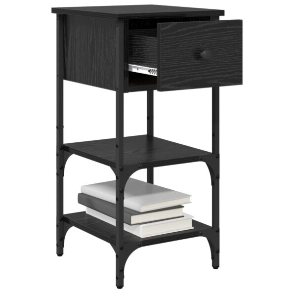 vidaXL Nočné stolíky 2 ks čierny dub 34x36x70 cm kompozitné drevo – Obrázok 3