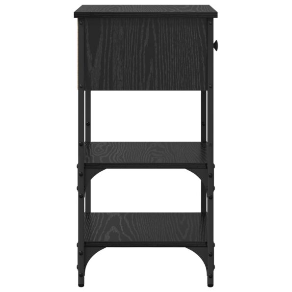 vidaXL Nočné stolíky 2 ks čierny dub 34x36x70 cm kompozitné drevo – Obrázok 8