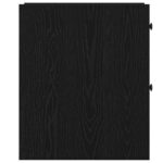 vidaXL Úzka kúpeľňová skriňa na kolieskach z čierneho dubového laminátu – Obrázok 7