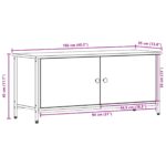 vidaXL TV Stojan - remeselný dub remeselný dub inžinierske drevo – Obrázok 11