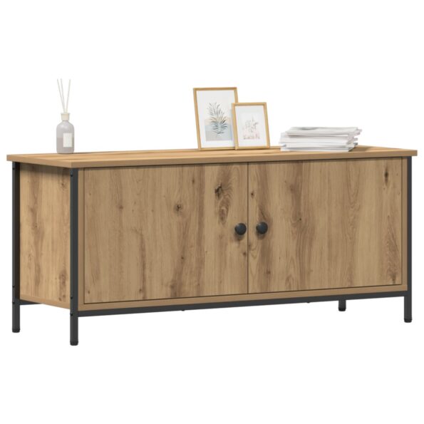 vidaXL TV Stojan - remeselný dub remeselný dub inžinierske drevo – Obrázok 3