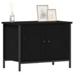 vidaXL TV stojan z čierneho duba Čierny dub Inžinierske drevo – Obrázok 3