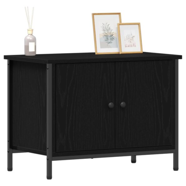 vidaXL TV stojan z čierneho duba Čierny dub Inžinierske drevo – Obrázok 3