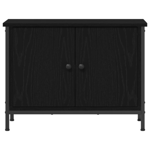 vidaXL TV stojan z čierneho duba Čierny dub Inžinierske drevo – Obrázok 6